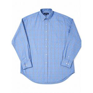 Van Heusen Men's XXL 18-18.5 Blue Plaid Button Down‎ Dress Shirt Long Sleeve